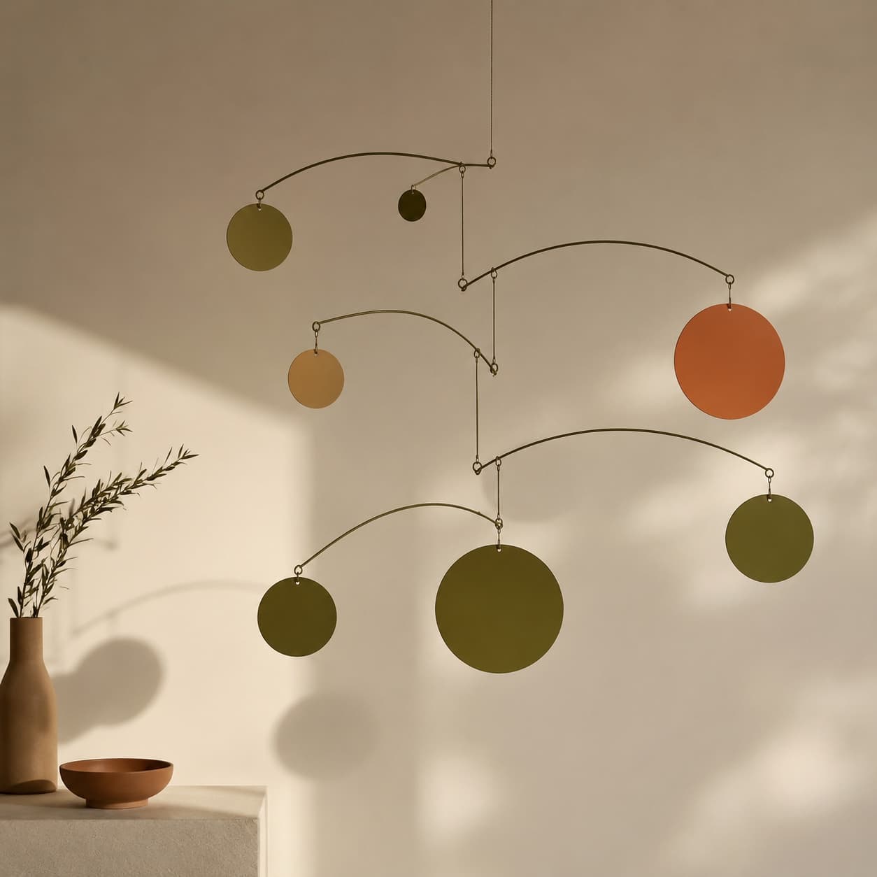 Kinetic Wall Hanging Mobile — Balance, gently in motion.
