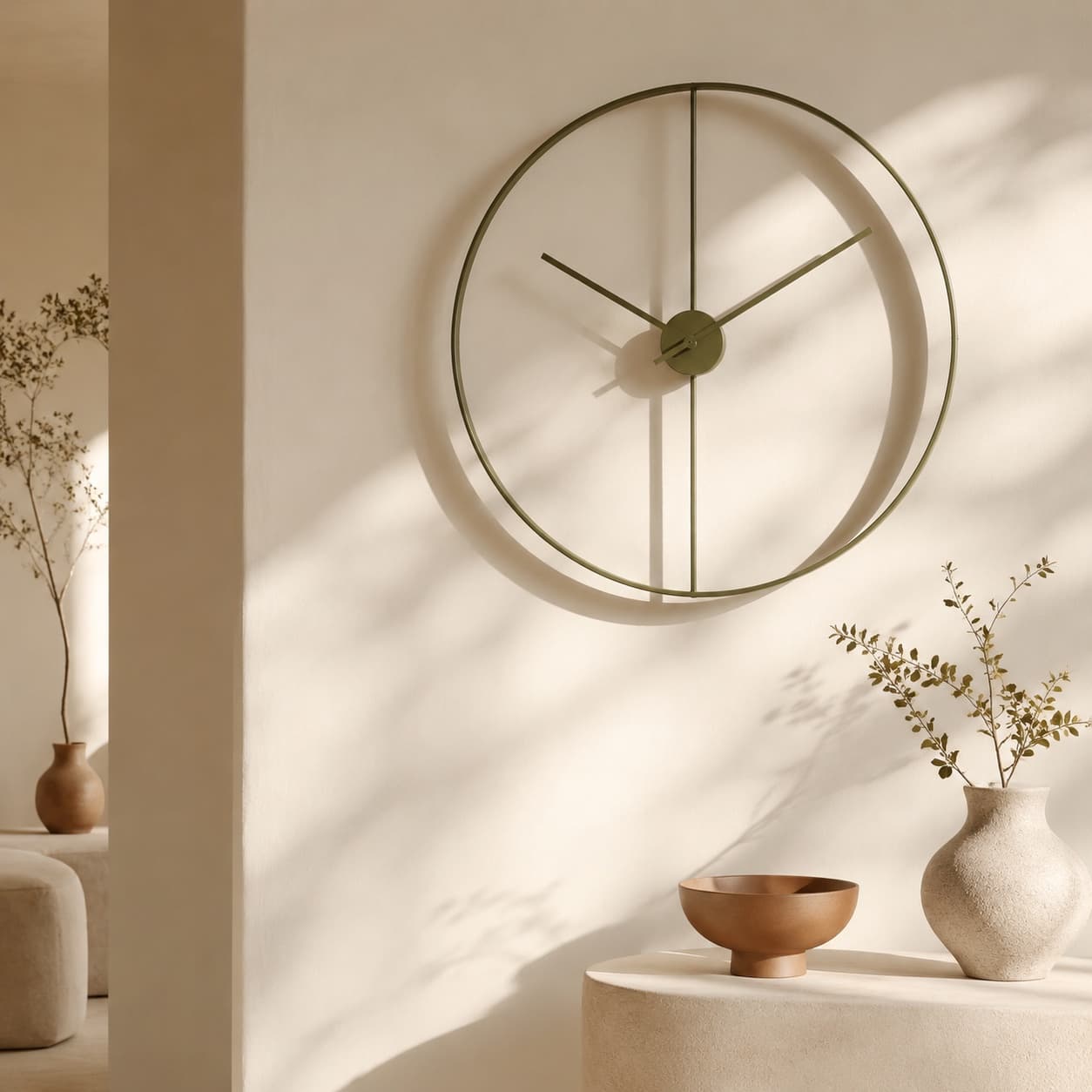 Minimalist Metal Wall Clock — Time, kept quietly.